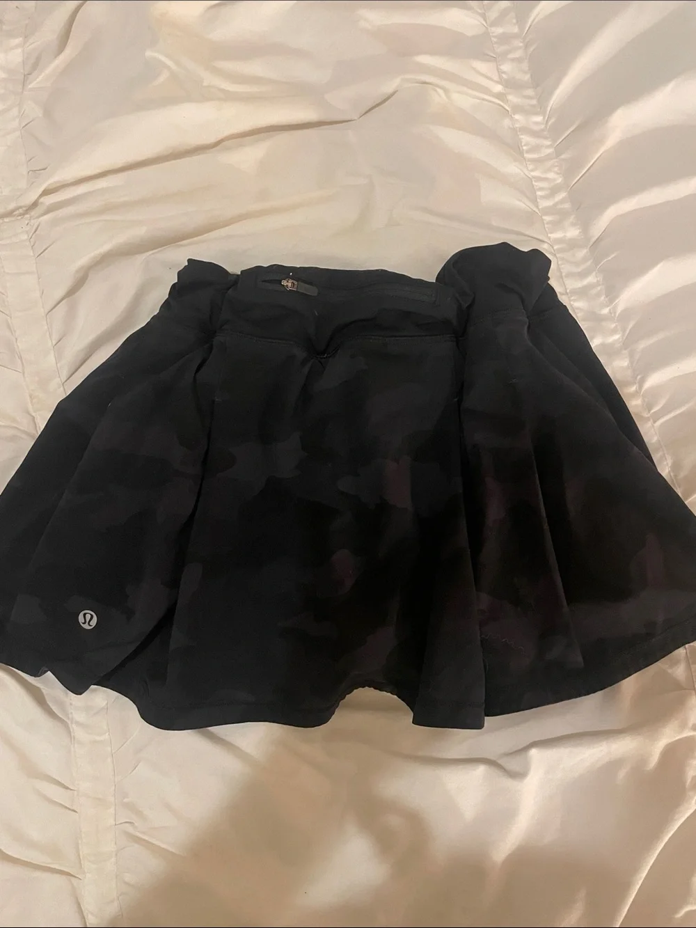 lululemon athletica Black Camo Athletic Skort with Elastic Waist